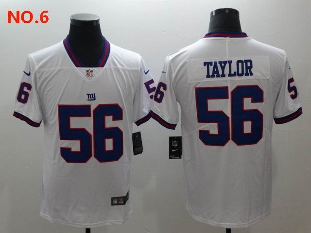 Men's New York Giants #56 Lawrence Taylor Jersey NO.6;